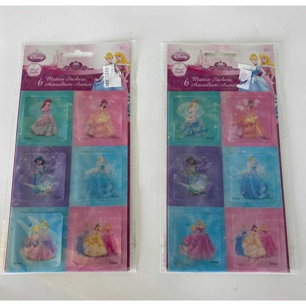 Disney Princess Stickers 2 Packages